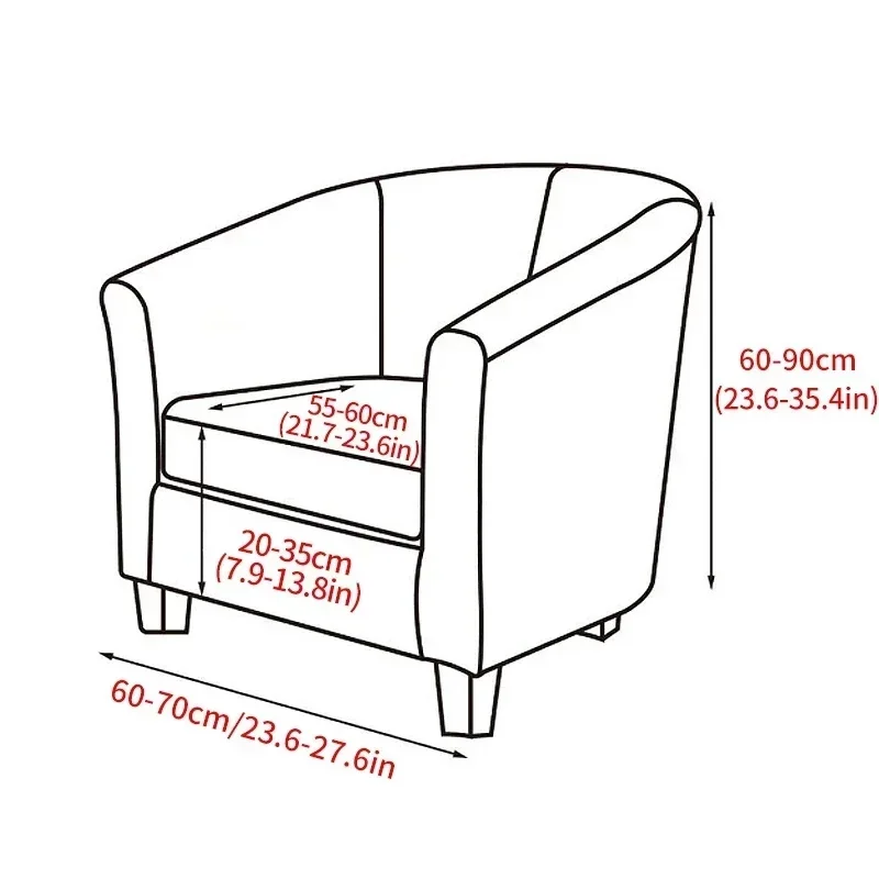 Floral Printed Club Sofa Cover Spandex Armchair Covers Tub Chair Slipcover for Living Room Couch Cover with Seat Cushion Covers 2