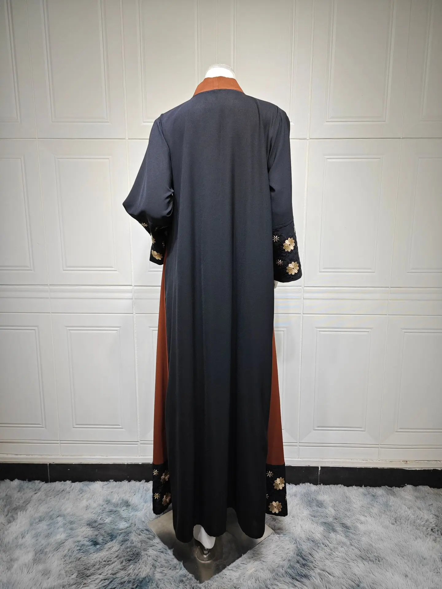 Ramadan Eid Muslim Women Embroidery Maxi Dress Dubai Open Abaya Turkey Kaftan Kebaya Caftan Marocain Femme Robe Kimono Jalabiya