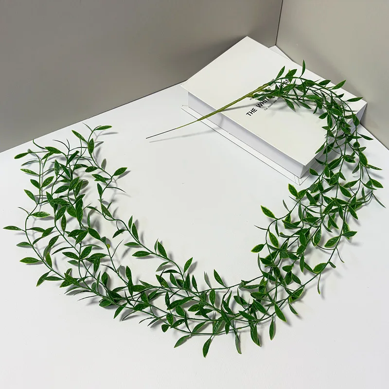 5/10 Stück Künstliche Hängende Ranken, Gefälschte Weidenpflanze, Grüne Blätter, Efeu für Hochzeit, Innen- und Außenbereich, Heim, Garten, DIY-Dekoration – Detail 7