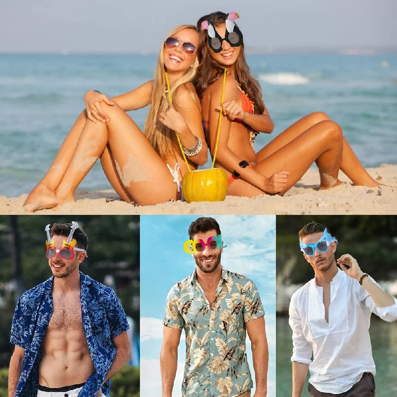 Generico Occhiali da Sole Frutta - Occhiali per Feste Estive Adulti,Estivi Per Viaggi Giornalieri Piscina Compleanno Spiaggia Donne Uomini