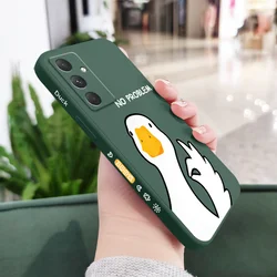 Adorable Hello Duck Phone Case Cover for Samsung A14 4G(5G) (Dark Green)