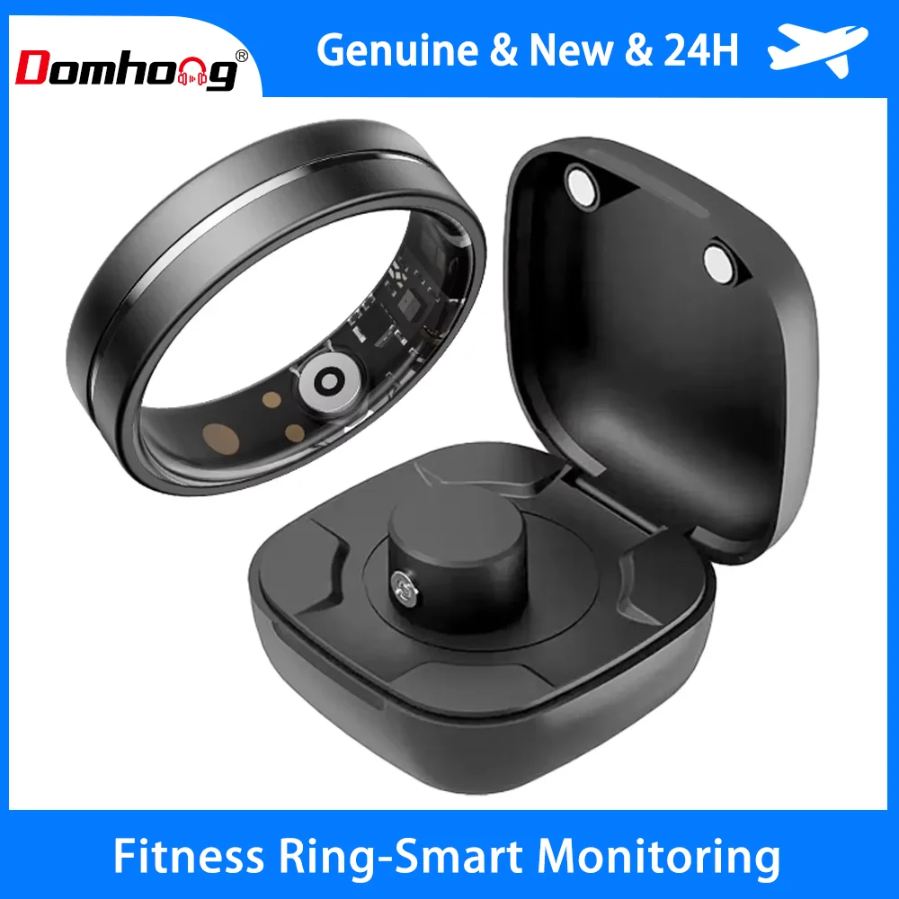 Smart Rings Health Monitor Sleep Sports Fitness Multiple Function Modes Tracking Heart Rate Blood Oxygen Ring 5ATM Waterproof 1