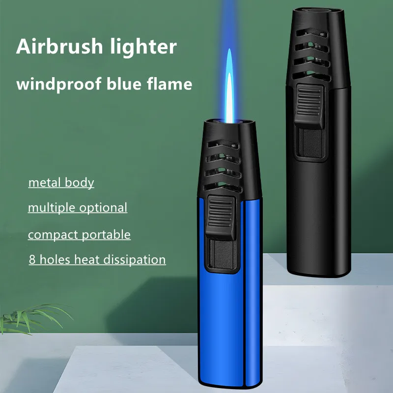 Metal Gradual Change Spray Gun Lighter Kitchen Lighter Household Small Tools BBQ Outdoor Practical Gadgets Gifts bbq lighter,butane gas lighter,cigarette lighter