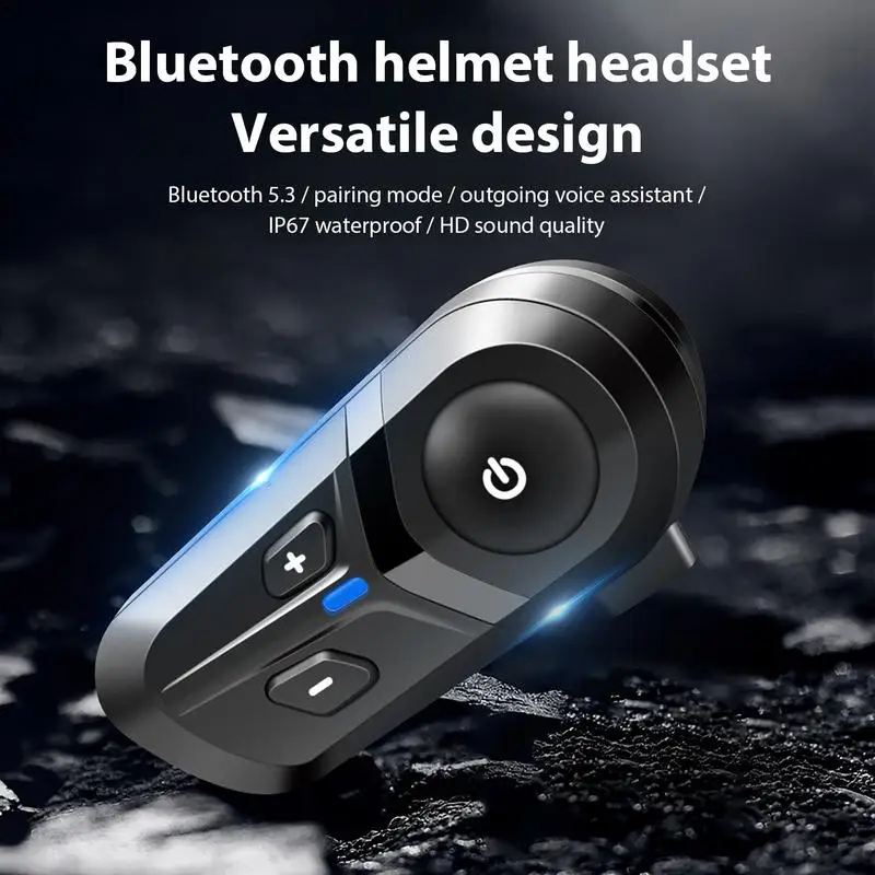 

Motorcycle Intercom Hat Headset IPX67 Headphone Waterproof Noise Cancellation Two-Unit Speaker Accessories For Cycling