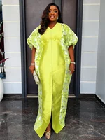 Robes africaines élégantes personnalisées pour femmes musulmanes broderie Boubou Robe Dashiki afrique vêtements Ankara tenue Robe de soirée avec 2
