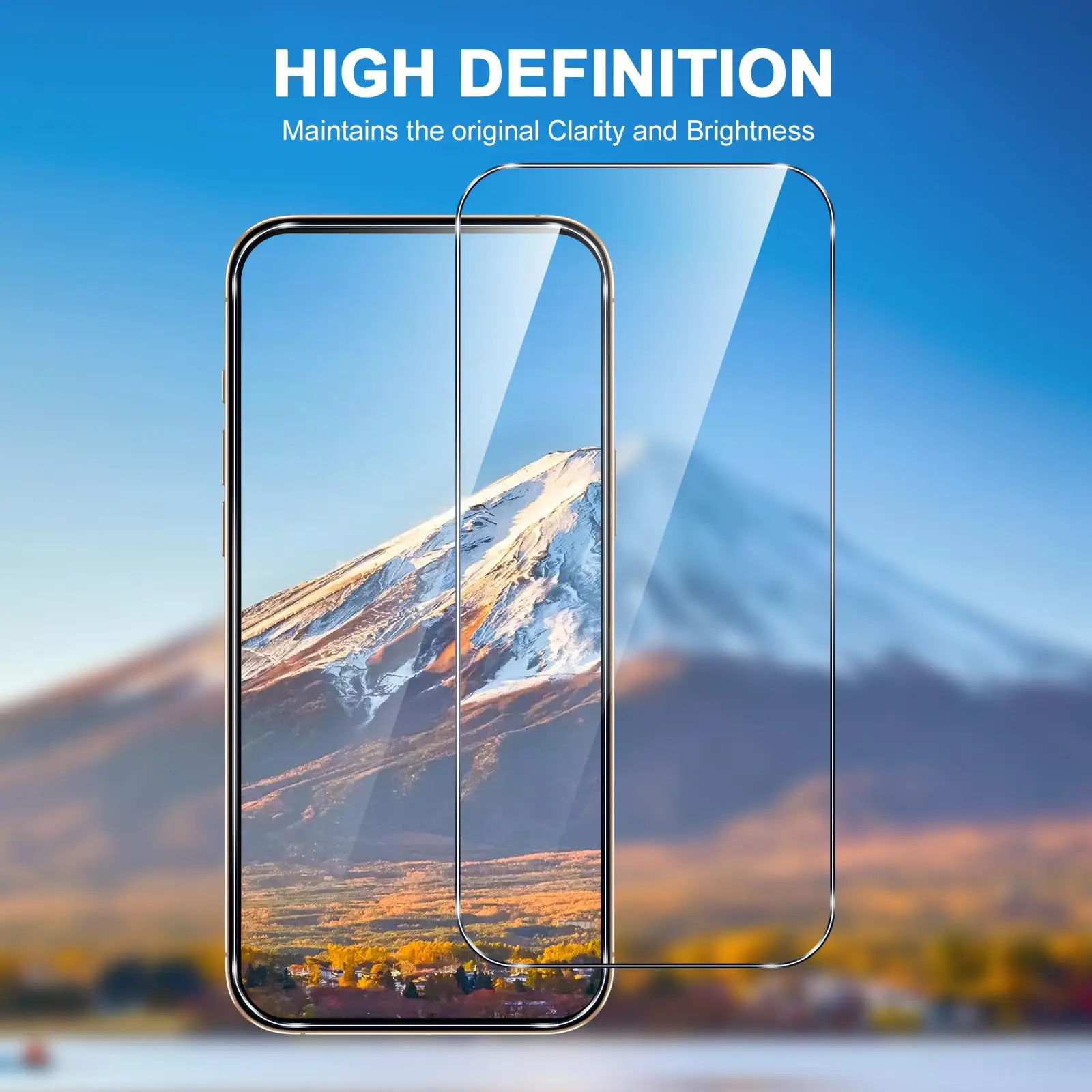 Premium Tempered Glass Screen Protector - HD Crystal Clarity, 9H Hardness, Case-Friendly, Anti-Scratch