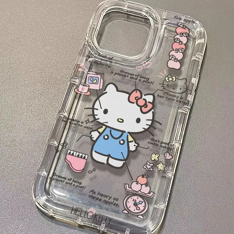 thumbnail image 1 of Funda transparente para Xiaomi Redmi Note 12 Turbo 12S 11 11S 10 10S 9 9S 8 Pro 12C 10C 10X 9T 9A, funda de dibujos animados de Hello Kitty Melody, 1 of 5