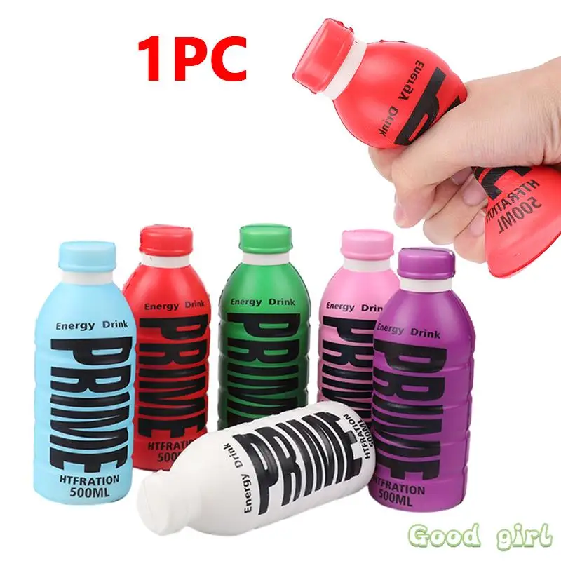 

New Kawaii Prime Drink Bottle Slow Rising Creative Animal Doll Soft Squeeze Toy Bread Scent Stress Relief Toys Fun For Kid Gift