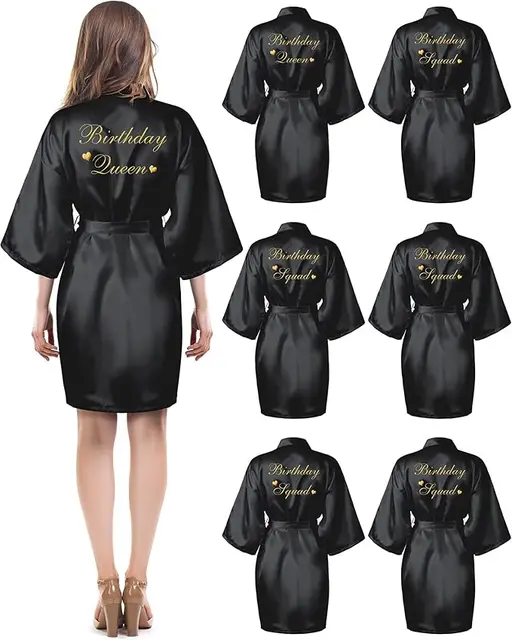 104242-d80d2a.jpg 6 pièces Robes d'escouade d'anniversaire pour femmes fête d'anniversaire reine Spa peignoir Kimono Spa Robe pyjama Robes de fête Robe soyeuse