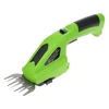2 in 1 Cordless Grass Shear 2000mAh Battery Handheld Hedge Trimmer 7.2V Electric Grass Cutter Rechargeable Garden Pruning Shears 3