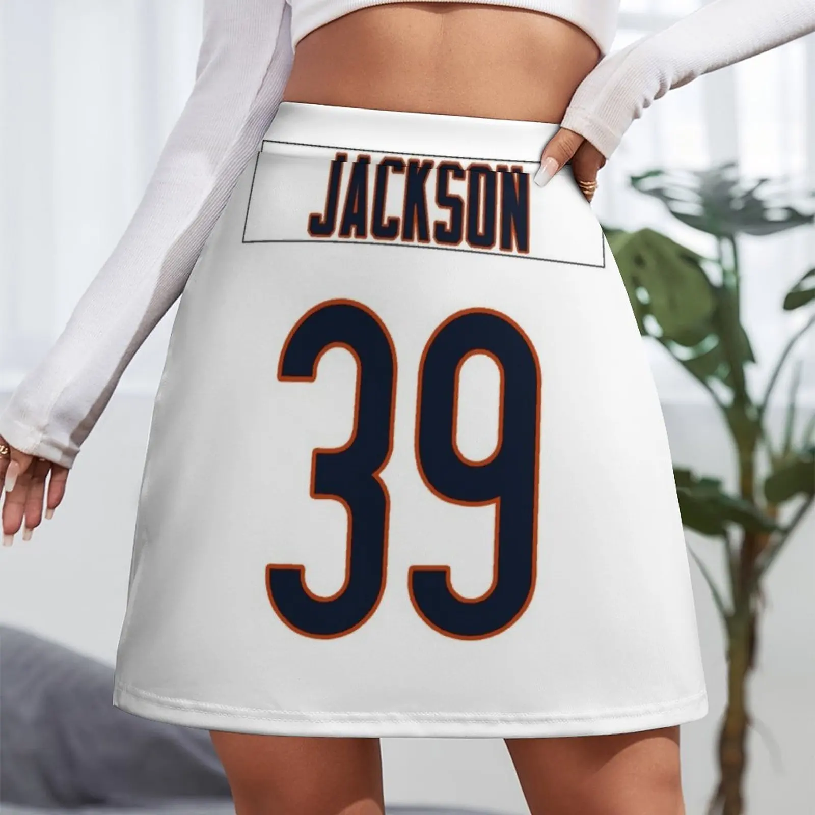 Eddie Jackson Bears Mini Skirt mini denim skirt Short women′s skirts