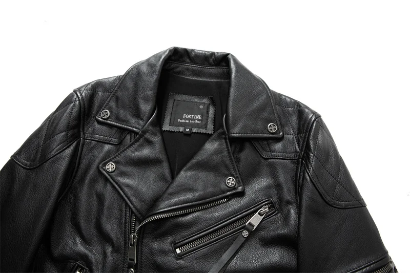 Description Picture 6 of itemMotorcycle Jacket Real Cowhide Leather Jacket Men's Motorcycle Riding Jacket Genuine Leather Mens Motor Biker Jackets 2XL-5XL