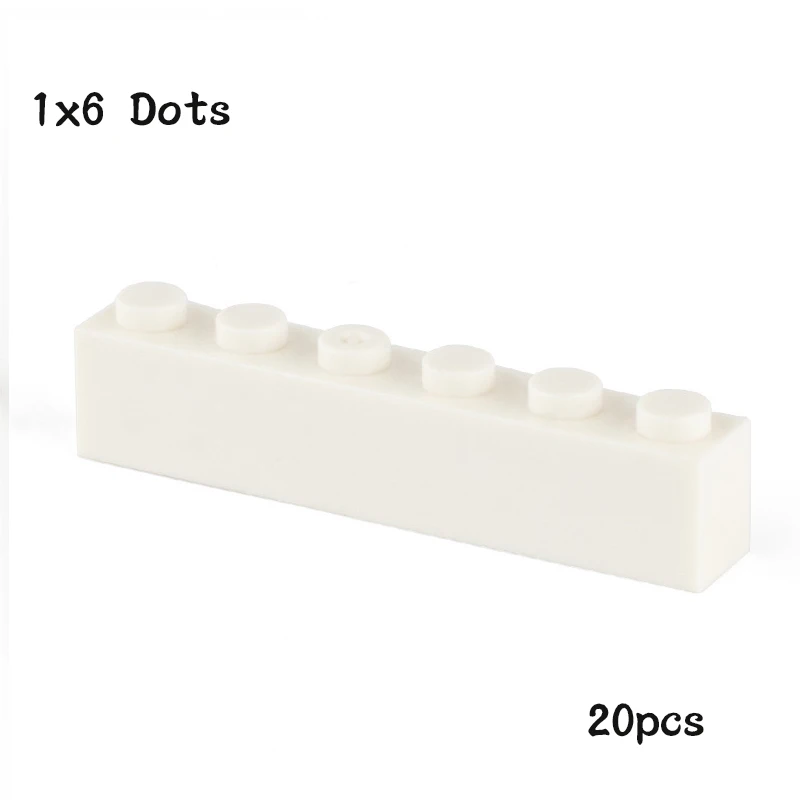 MOC Parts 20Pcs 3009 Brick 1 x 6 Compatible DIY Assmble Building Blocks Particle Kid Brain Puzzle Toy Birthdays Gift construction blocks racing car building blocks building blocks car building blocks anime block toys