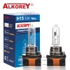 Alkorey 2PCS H15 12V 15/55W Clear Auto Headlight Bulbs Warm White 3350K Car Lights Driving Lamp Halogen Lamps 1