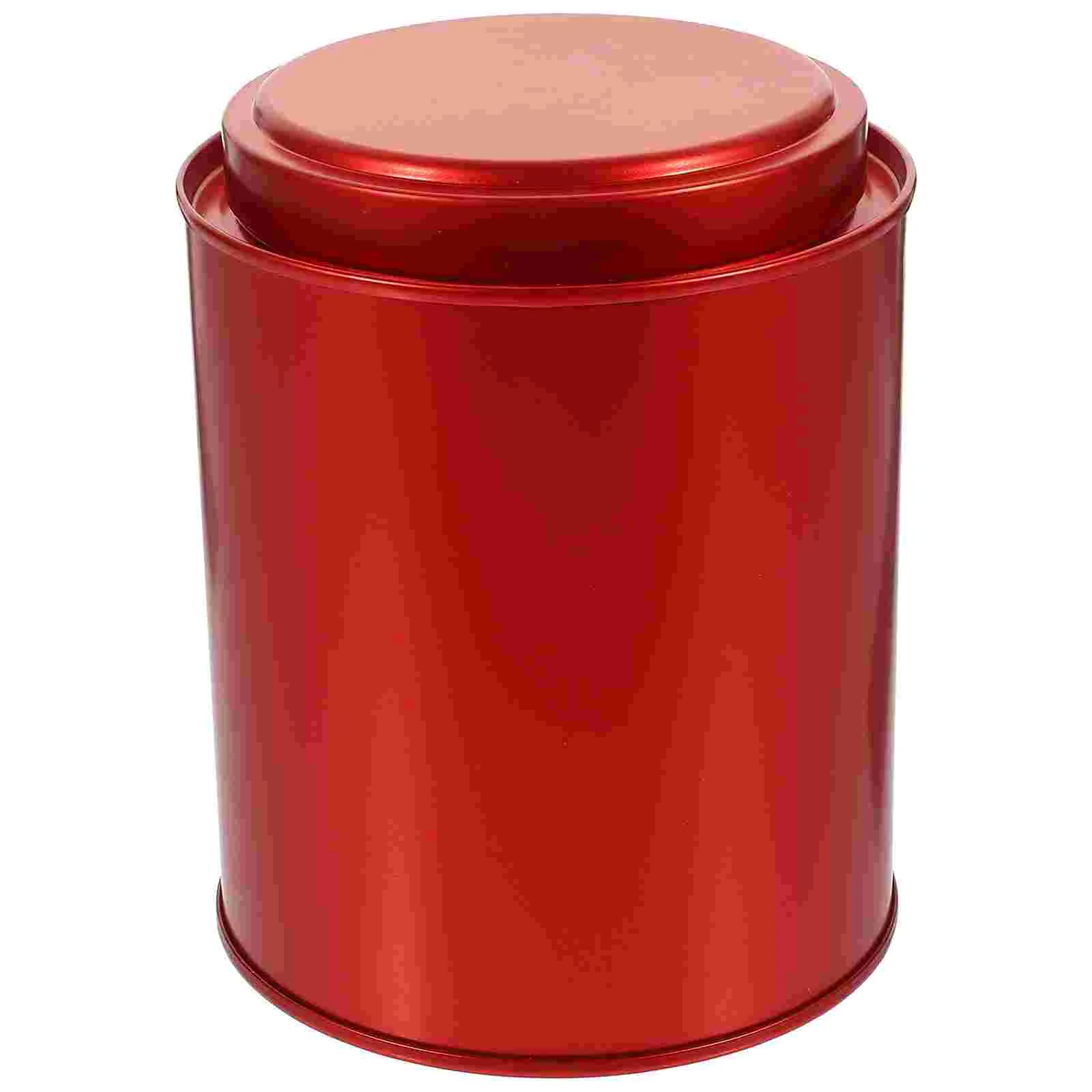 

Tea Accessory Desktop Canister Stainless Steel Containers with Lids Jar Storage Tinplate Household Cookie