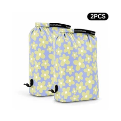 Portable Large Capacity Waterproof Vacuum Compression Bag for Travel and Business Trips (Yellowflower 2L)