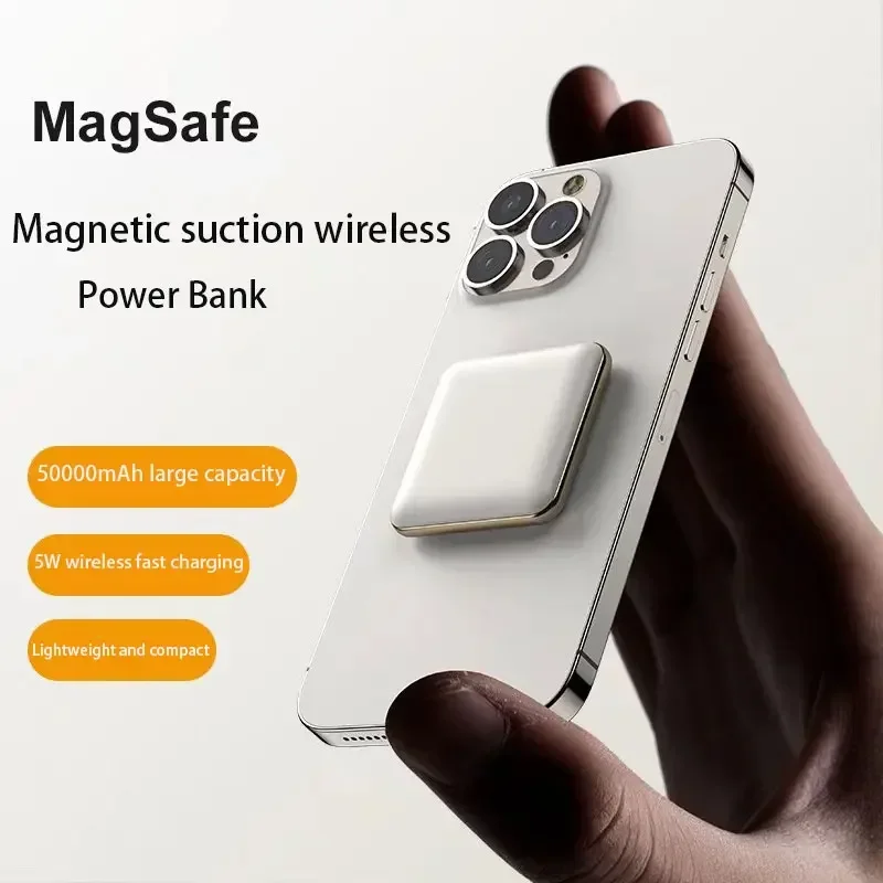 Mini Power Bank 50000Mah Power Bank Wireless Magnetico A Ricarica Rapida Per Xiaomi Iphone 13 14 Promax 12 Batteria Esterna Portatile