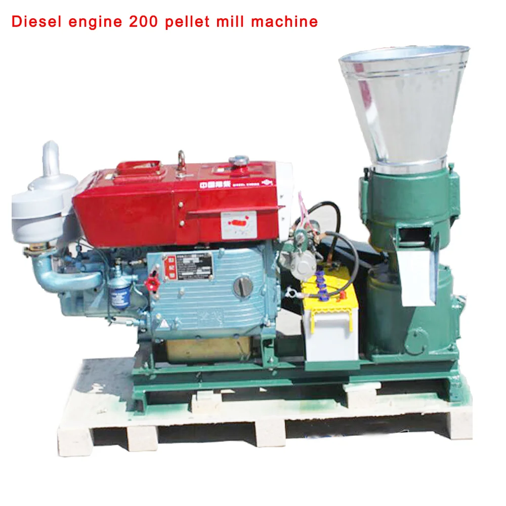 200 diesel engine wood pellet mill machine,animal feed pellet mill machine