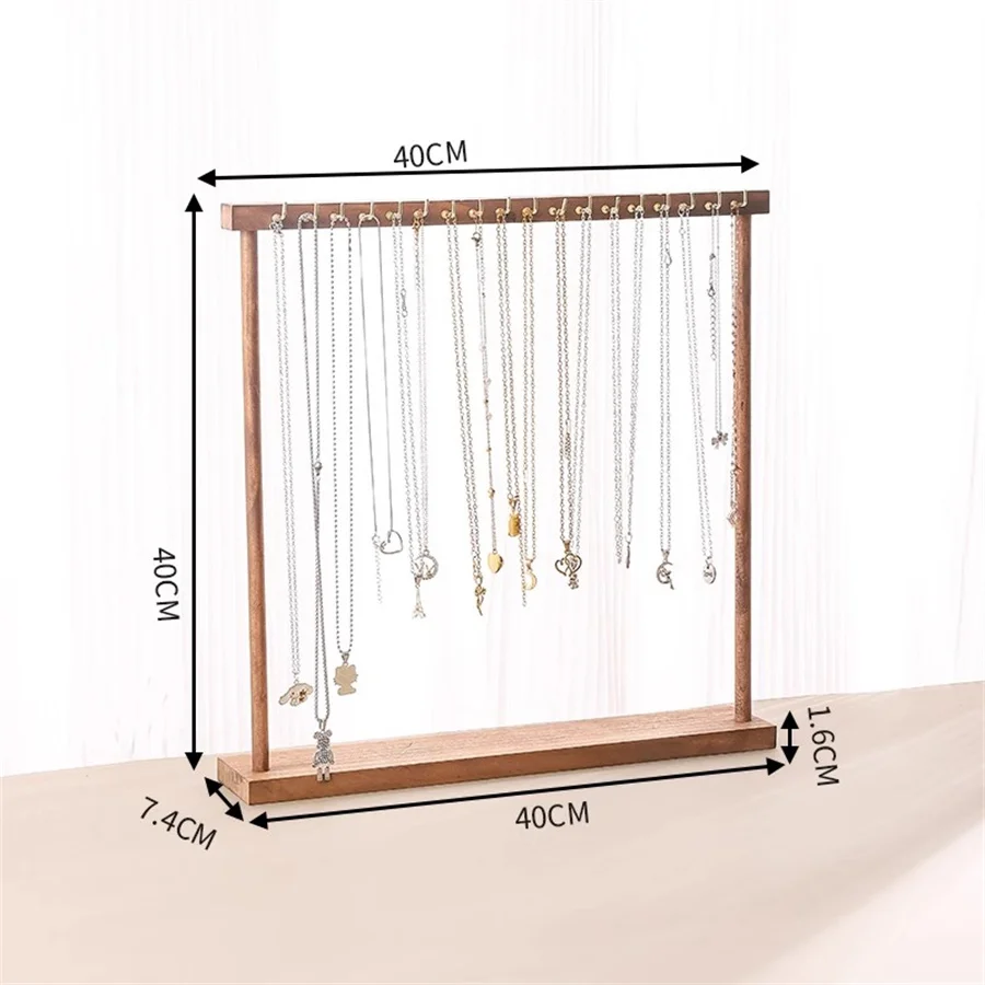 Wooden Jewelry Organizer Display Stand for Necklace, Earrings, and Bracelets – Countert... - SKU JDS00818 - UGI Packaging