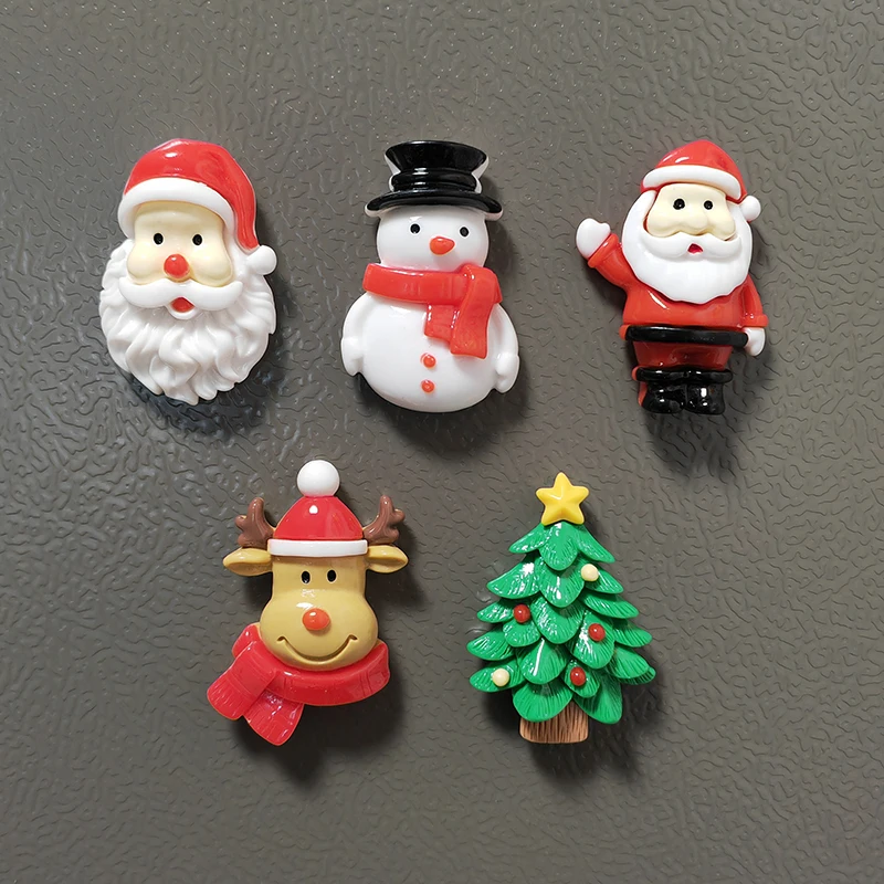 Resin Santa Claus Snowman Christmas Tree Fridge Magnet Home Decor ...
