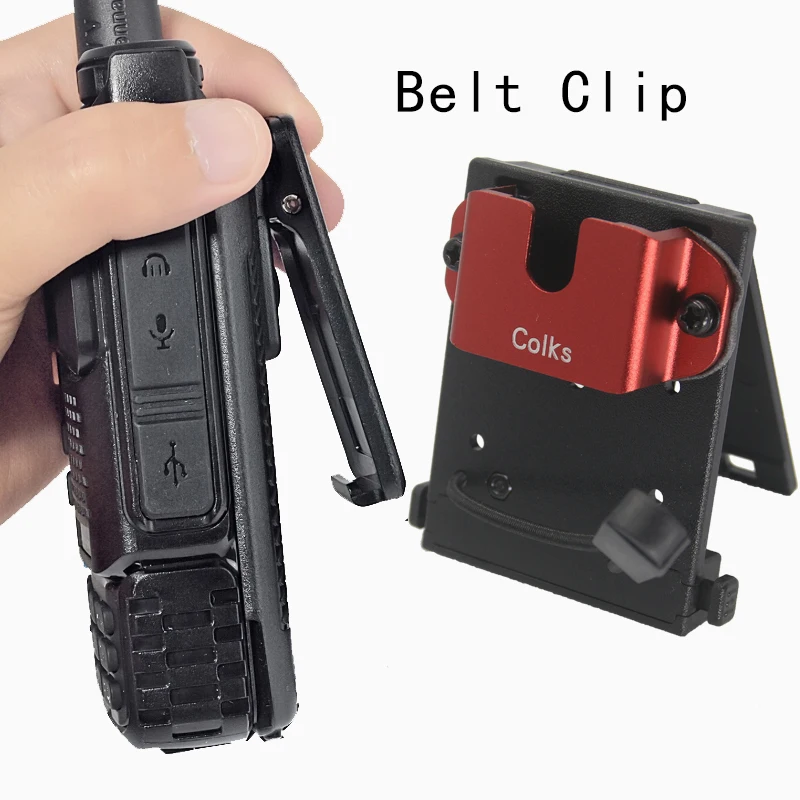 Heavy Duty Tactical Radio Holster with Belt Clip for Law Enforcement