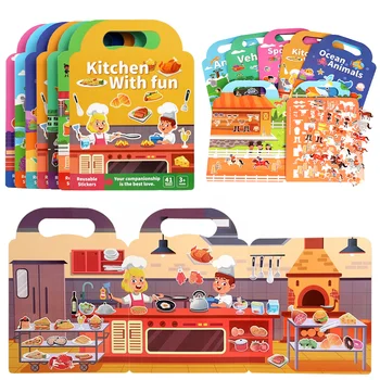 Reusable Kids Sticker Book 1