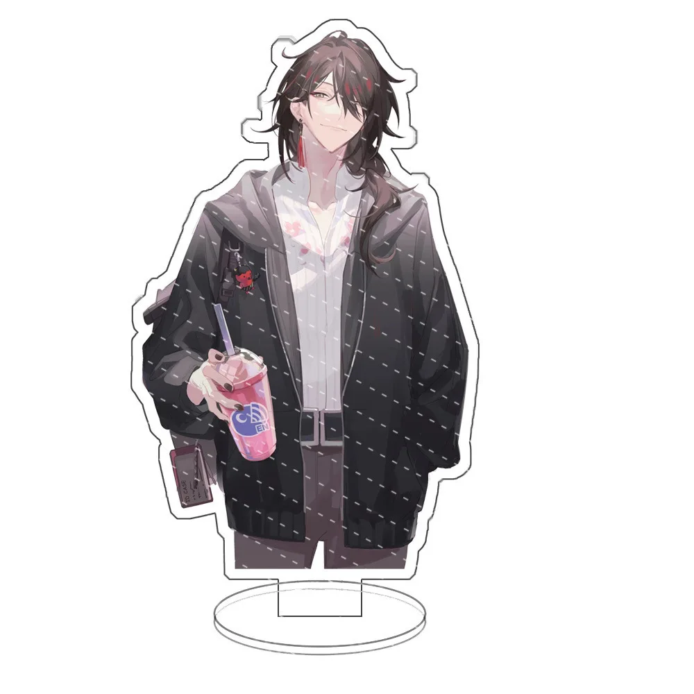 Anime Vox Akuma Rainbow Society Vtuber Figure Vox Shu Mysta Ike Luca Cosplay Acrilico Stand Model Fans Regali Di Natale