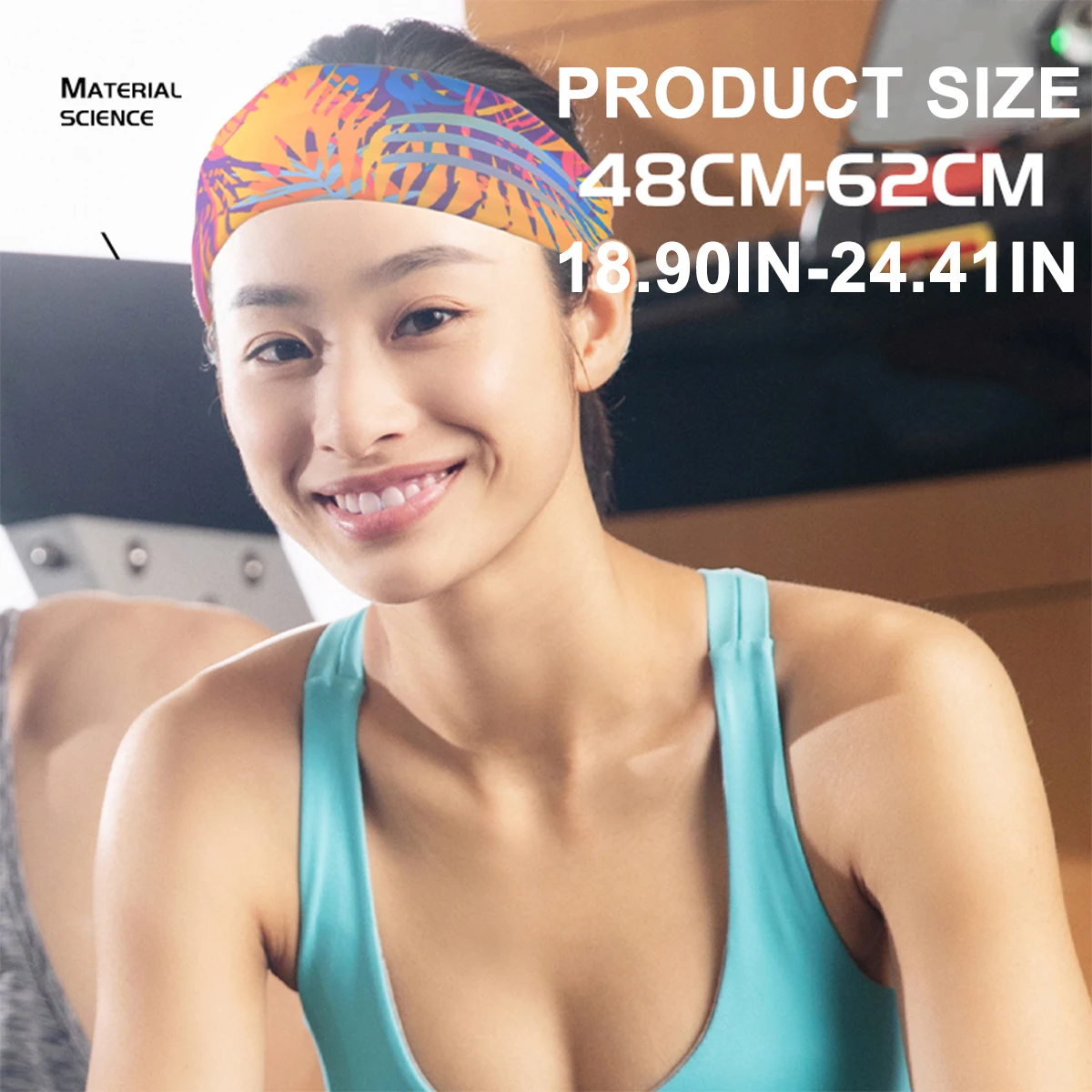 Sport Headband Breathable Running Gym Sweat Guide Band Cooling Quick Dry Stretchy Headwear Lightweight Tennis Cycling Sweatband