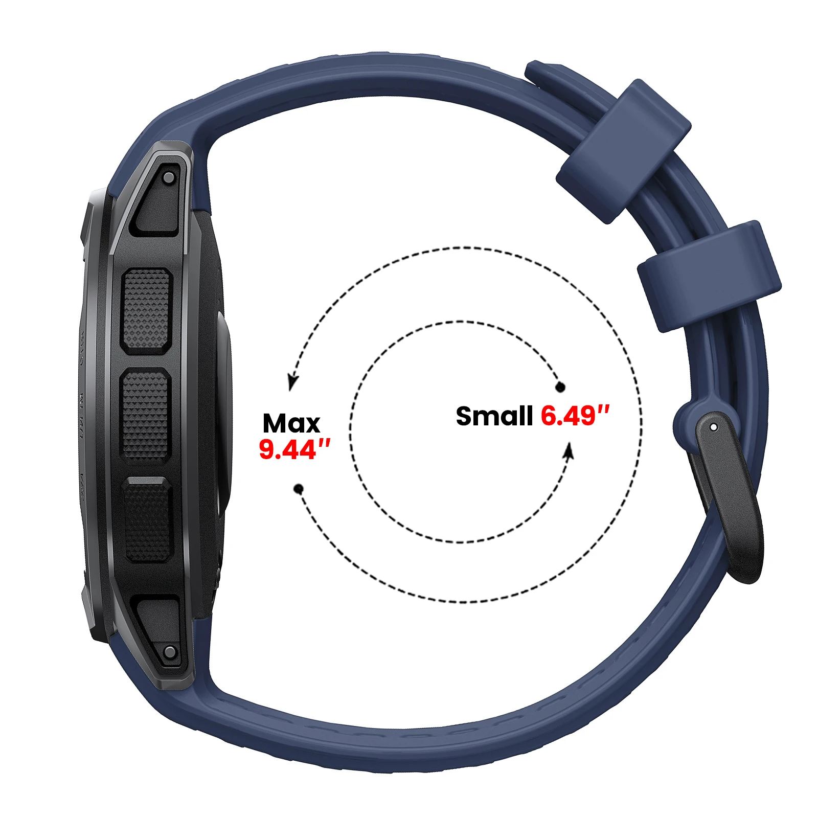 Fashionable Soft Silicone Watch Strap - Stylish Interchangeable Rubber Bracelet