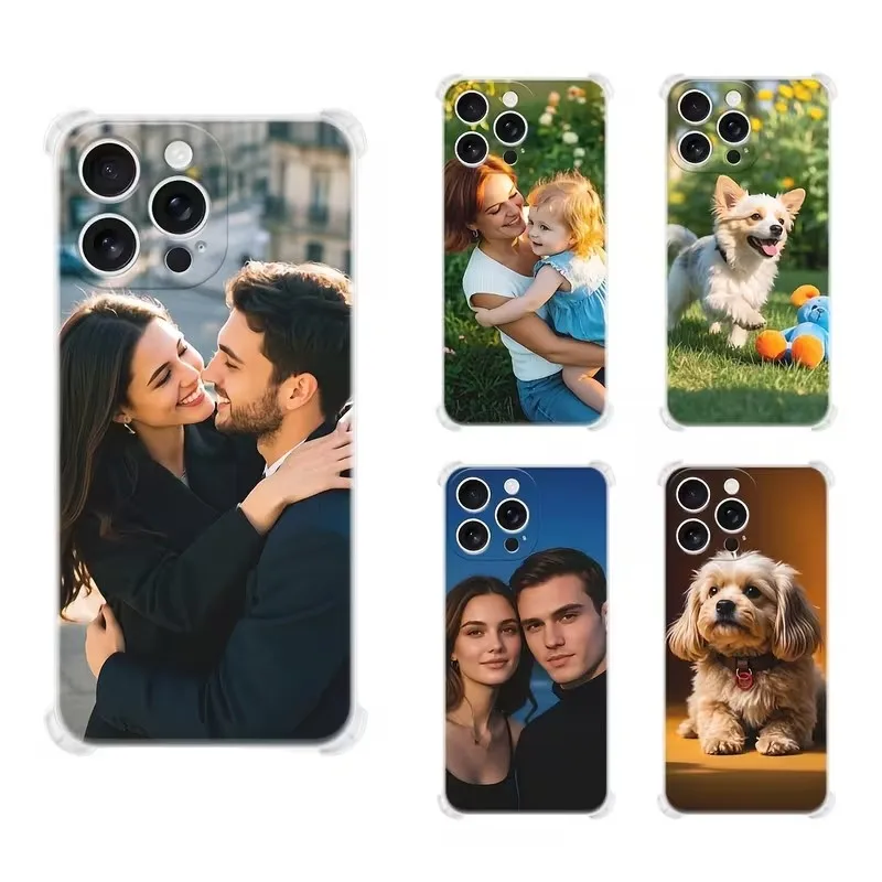 Customizable Shockproof Phone Case with Personal Couple Photo