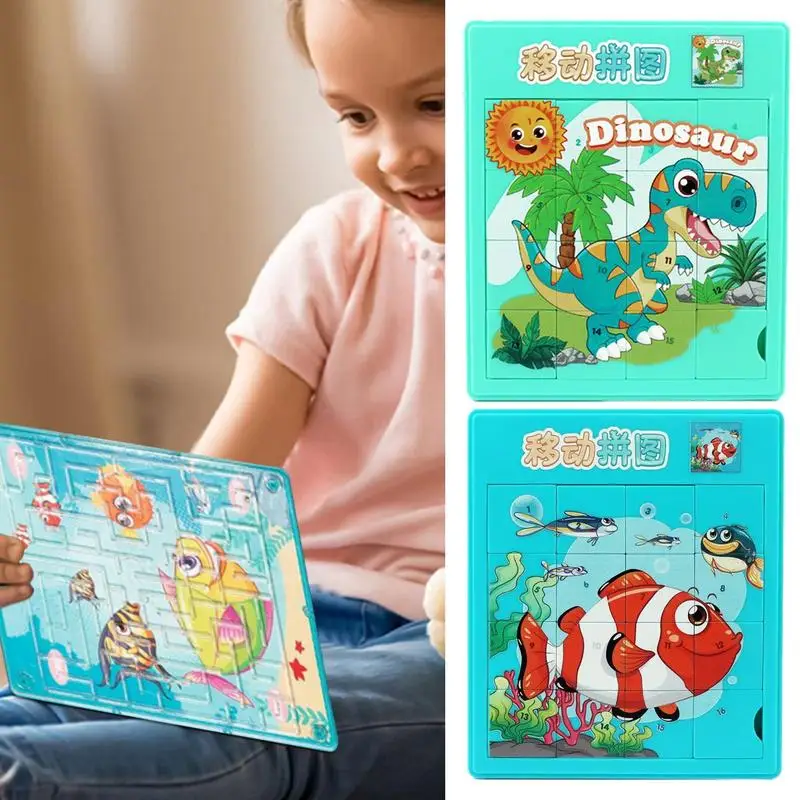 

Jigsaw Puzzles Board 2 In 1 Jigsaw Puzzles Board And Maze Game Animal Travel Games Toys For Kids Preschool Educational Learning