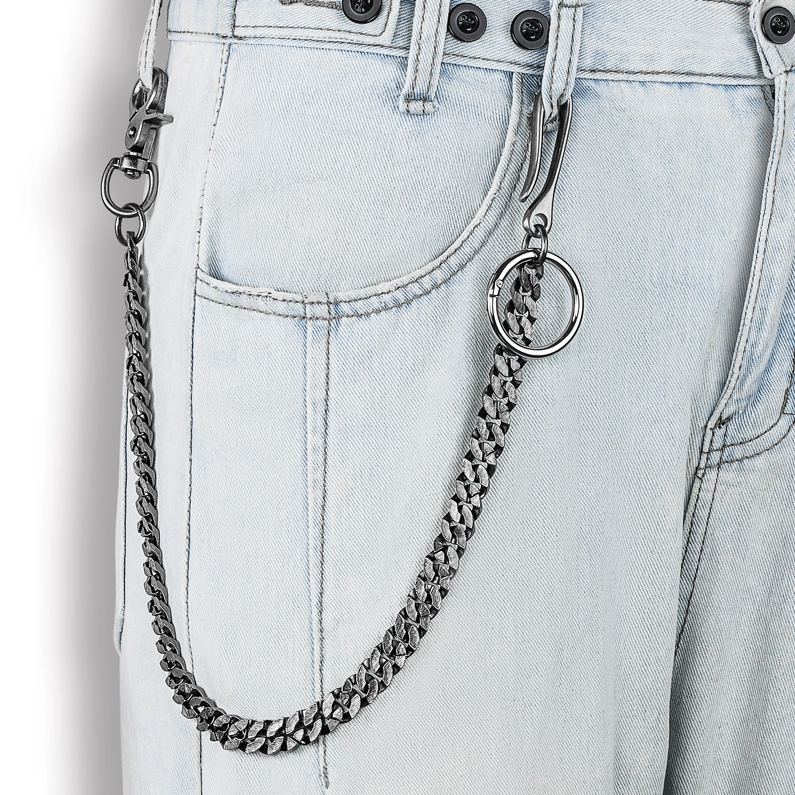 Metal Keychain Belt Chain Metal Keychain Wallet Belt Chain for men women