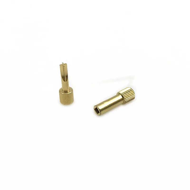 1pc Dental Screw Post Key Dental Material Dental Gold Plated Tapered