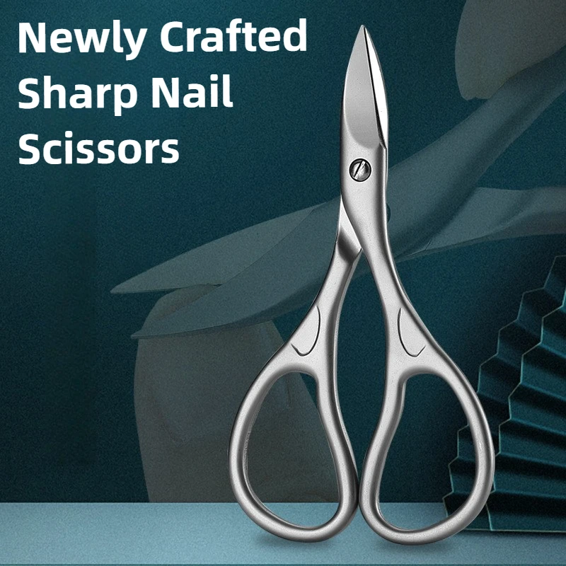 Cuticle Scissors Stainless Steel Sharp Blade Durable Rust Free Nail Care Tool
