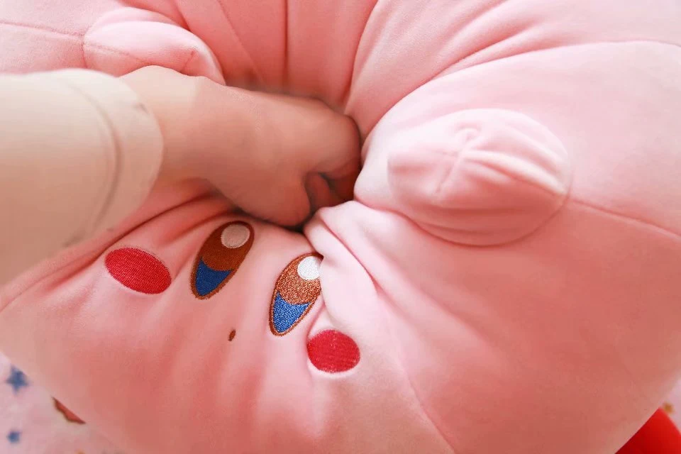 Kirby Pillow Cartoon Cute Plush Doll Stuffed Animal Peripheral Children's Birthday Gift Home Stuffed Animal Plushies Toy 2