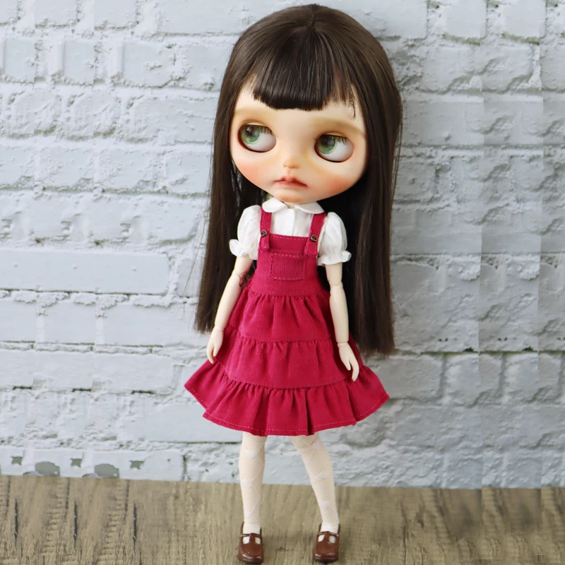 Blythe Doll Clothes Trench Coat For Blyth Azone Shoes OB23 OB24 Dolls Windbreaker