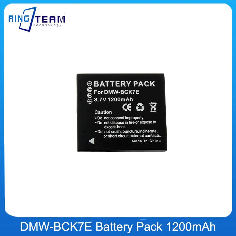 1 Pz/Lotto Dmw-Bck7E Bck7E Batteria Per Fotocamera Batterie Per Panasonic Dmc-S1 S3 Fh2 Fh5 Fp5 Batteria Ricaricabile Per Fotocamera Fp7