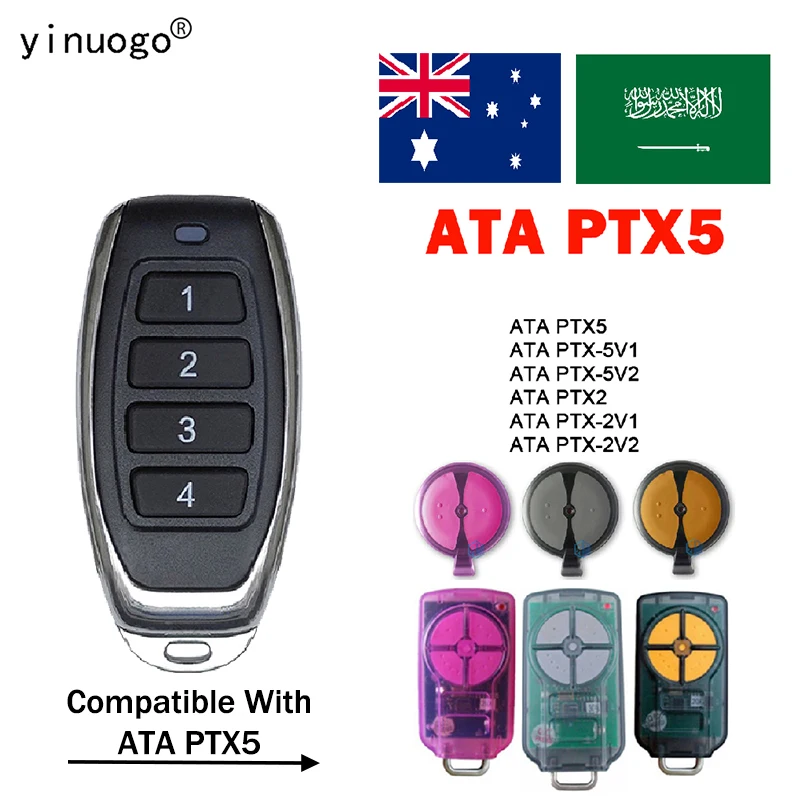 Per Atat Ptx5 Ptx 5 Ptx-5 Ptx-5V1 Ptx-5V2 Telecomando Garage 433.92Mhz Rolling Code Telecomando Per Cancello Del Garage 4 Pulsanti