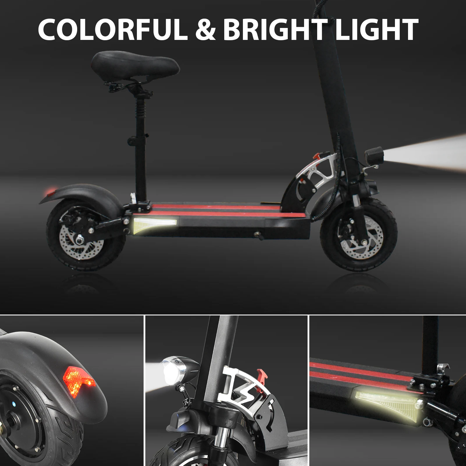 800W Motor E-Scooter/Electric Scooter for Adults 28MPH, 48V 15AH Folding Commute Elorbing electric scooter,Up to 31 Miles Range electric scooter