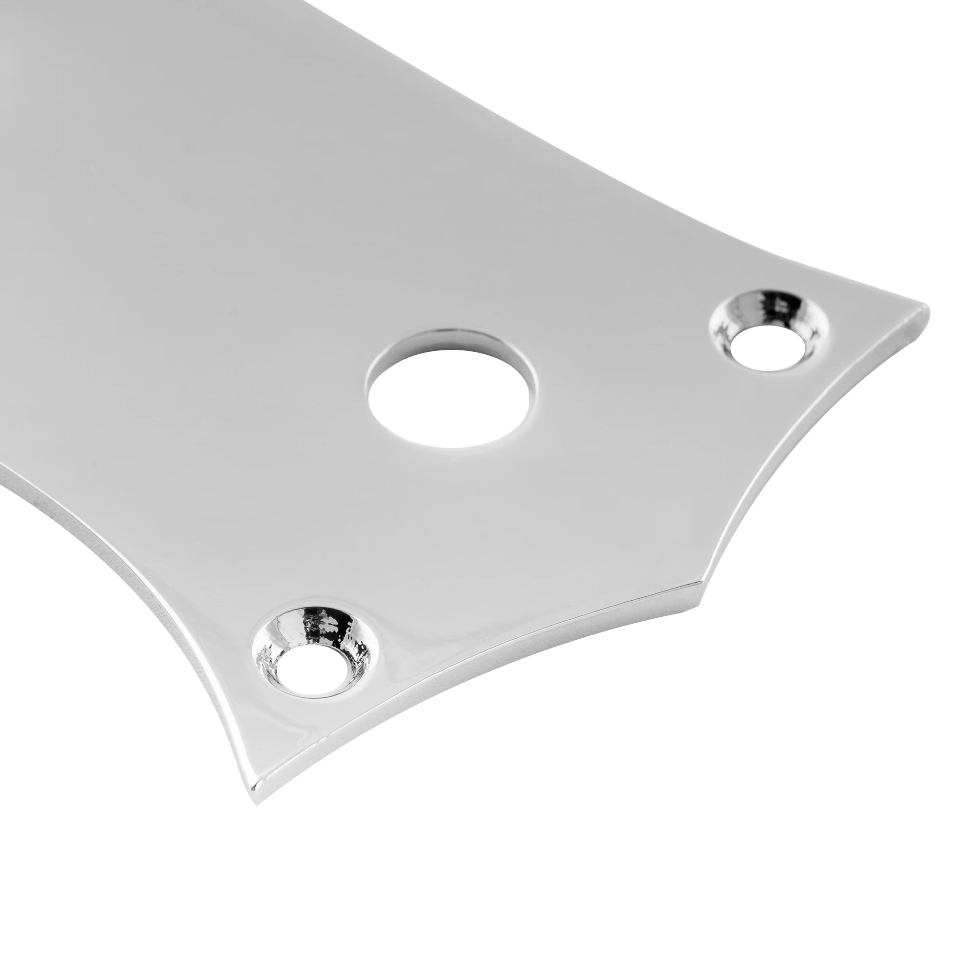 Music lily Pro Steel 3-Loch-Gitarren-Steuerplatte für E-Gitarre im Mustang-Stil – Detail 8