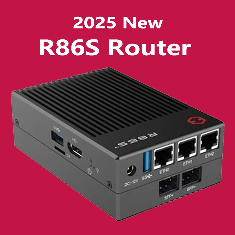 O novo host do roteador R86S 2.5G com módulo U1 U2 U3 U4 T1 T2 T3 T4 B1 ...