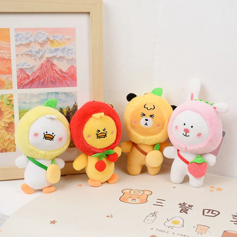 

Новинка креативная мультяшная плюшевая игрушка с уродливыми фруктами и животными брелок с забавным кроликом подвеска студенческий рюкзак аксессуары маленькие подарки