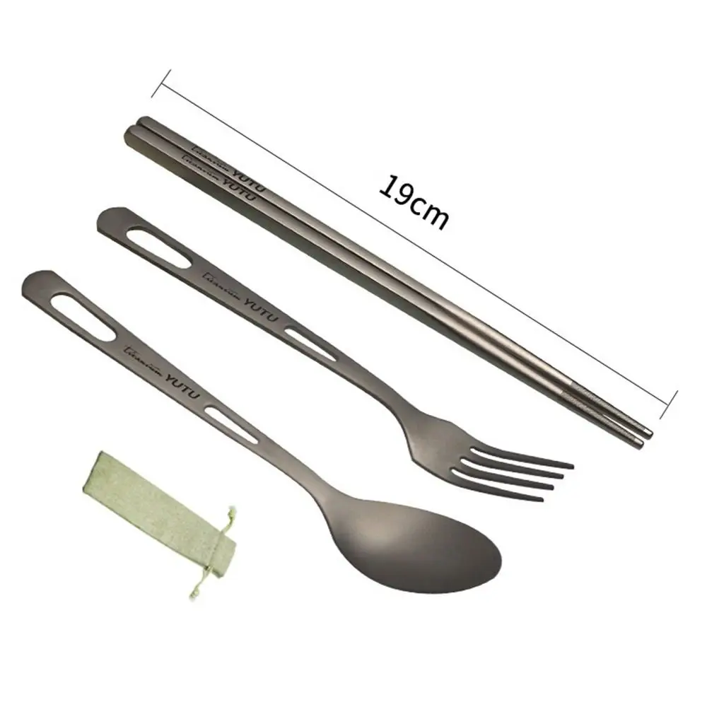 Portable Outdoor Titanium Dinnerware Set Camping