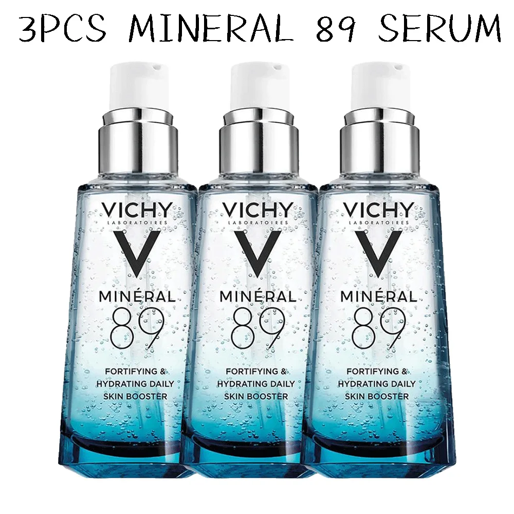 

3PCS Original Vichy Mineral 89 Serum 50ml Exfoliator Soothing Pores Gentle Oil-Control Moisturizing Nourishing Repair Skin Care