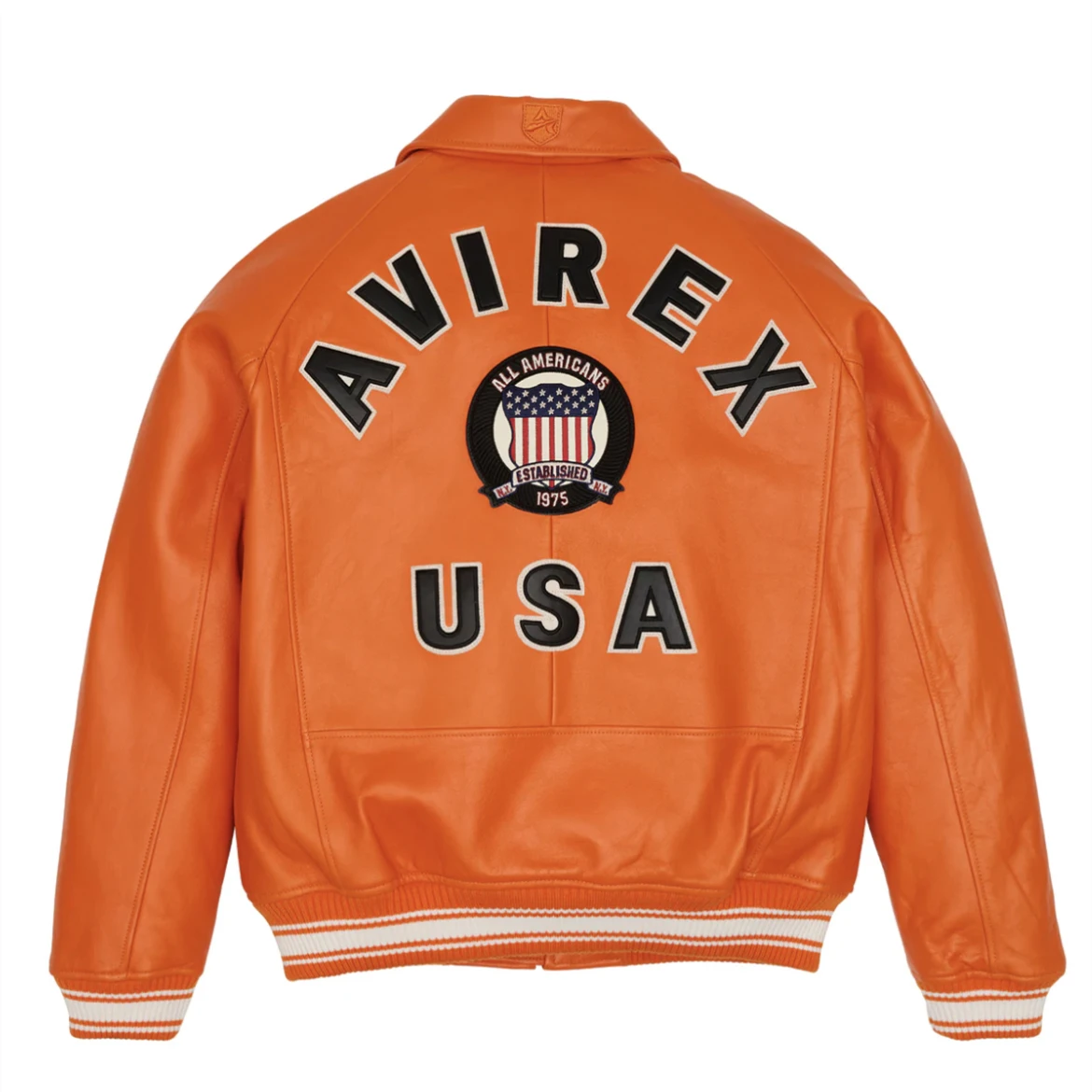 AVIREX 2024 New Listing French Leather Flight Jacket Men's Sheepskin US Size Loose Spring Coat 2