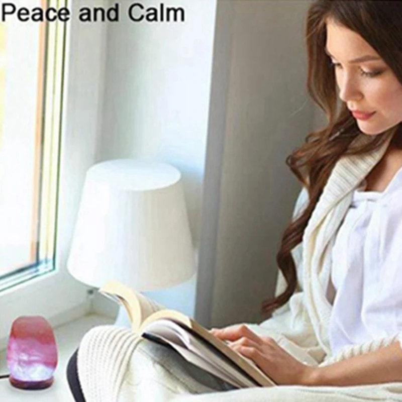 

Himalayas Crystal Salt Lamp Colorful Color Changing USB Natural Salt Lamp Atmosphere Mineral Salt Lapm Small Night Lamp