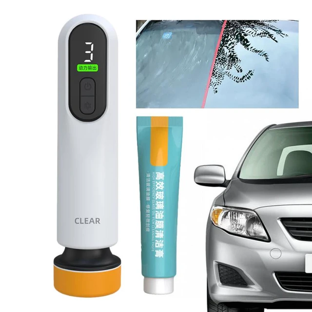 Oil Film Remover For Car Window Electric Polisher Windshield Stain Remover  Cordless Polishing Oil Film Cleaner Machine Water - AliExpress