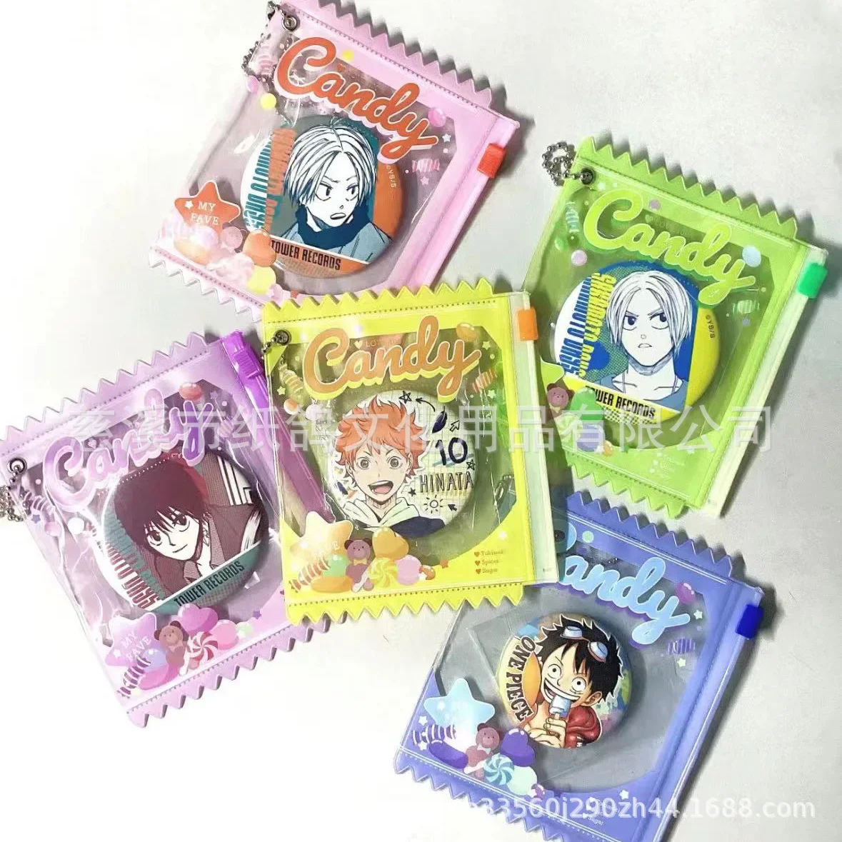 card holder 5pcs Candy Bag Props Large Badge Storage Display Bag Pendant Protective Shell Card Doll