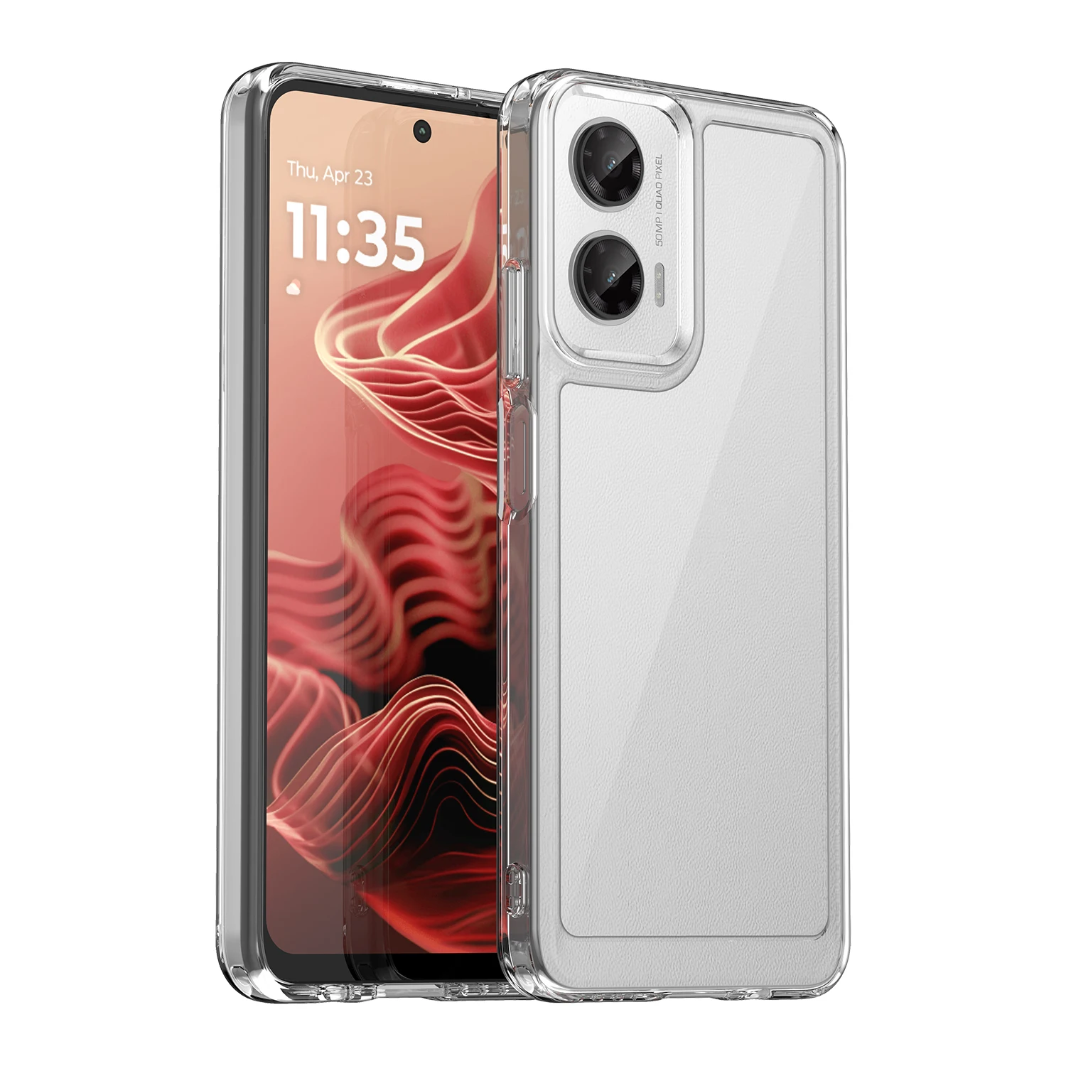 Transparent Colorful TPU Protective Phone Case