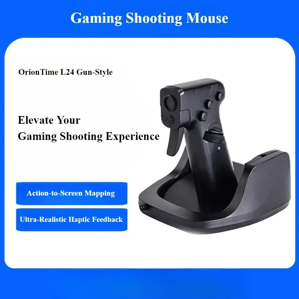 Gun Style Gaming Mouse E-Sports FPS Shooting Mouse Ergonomic Vertical Grip Mice PC Gaming Accessories Gift for Valorant CS Gamer